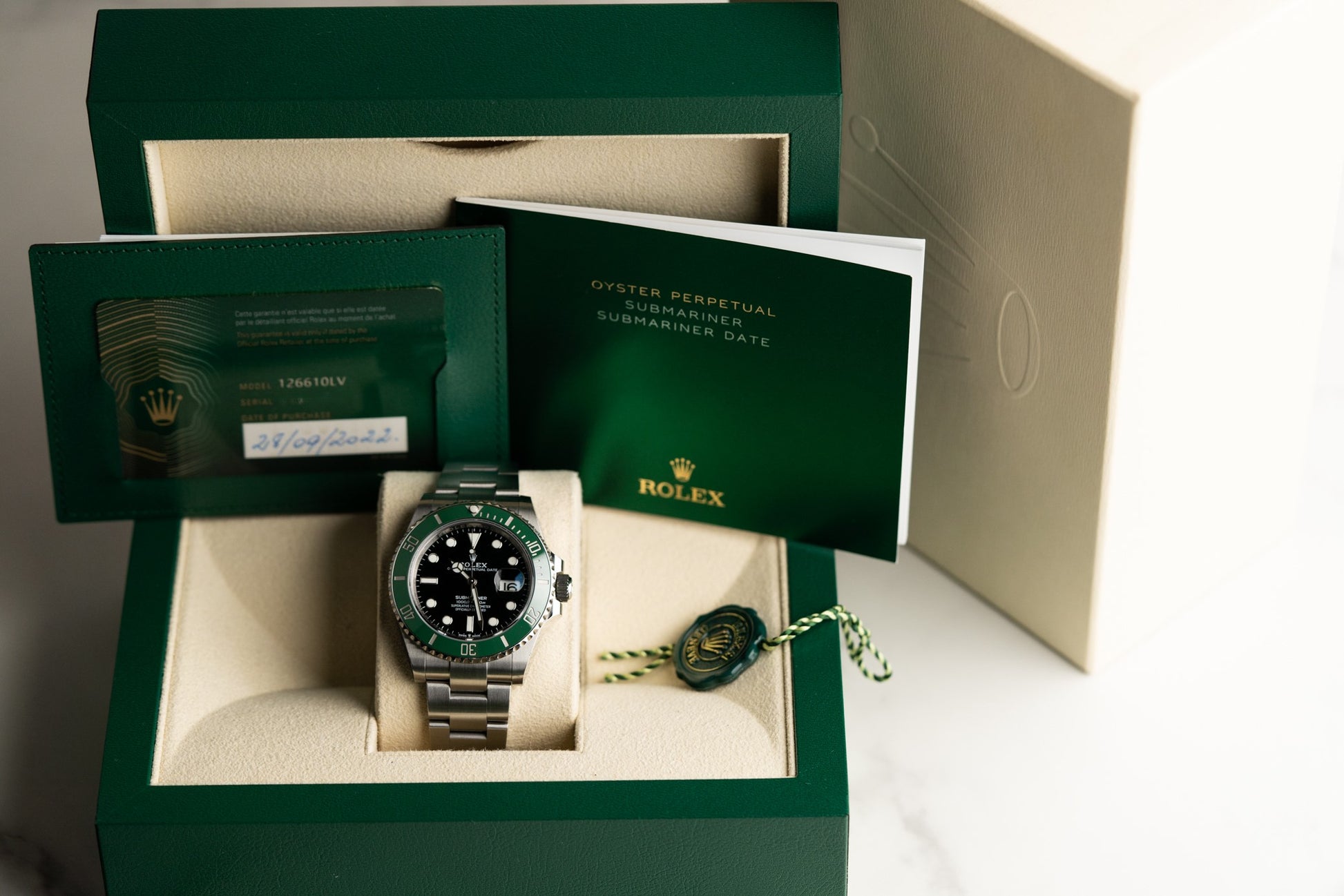 Submariner Date 126610LV Starbucks 41mm 2022 Model Full set 