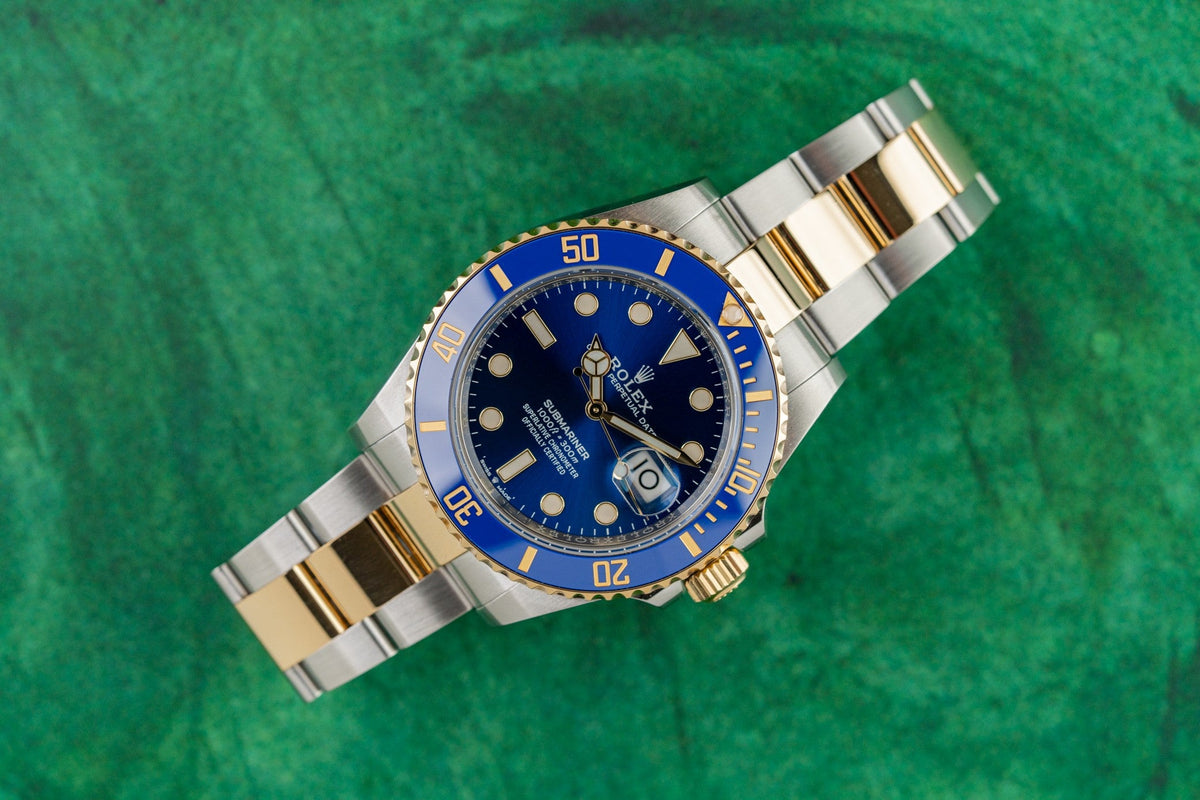 Rolex Submariner Date 126613LB Bluesy Blue Dial Two Tone Yellow Gold 2021 - The Watch Business Sydney