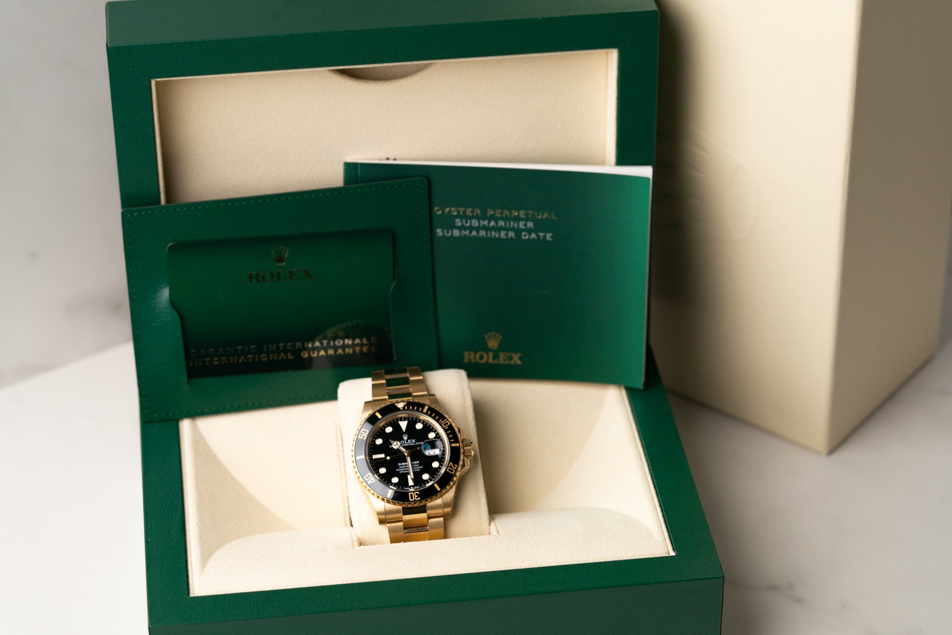 Rolex Submariner Date 126618LN Yellow Gold Black Dial 2021 Model