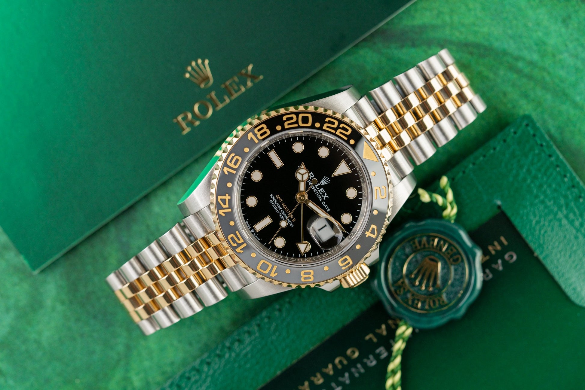 Rolex GMT-Master II Black Dial 126713GRNR 'Zombie' Two Tone
