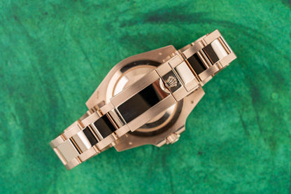 Buy a Rolex GMT-Master II 18k Everose gold watch, model 126715CHNR, Root Beer, 2023, pre-owned luxury watch sold by The Watch Business Sydney.