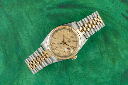 Rolex Datejust 36 Tapestry Dial 16013 - The Watch Business Sydney