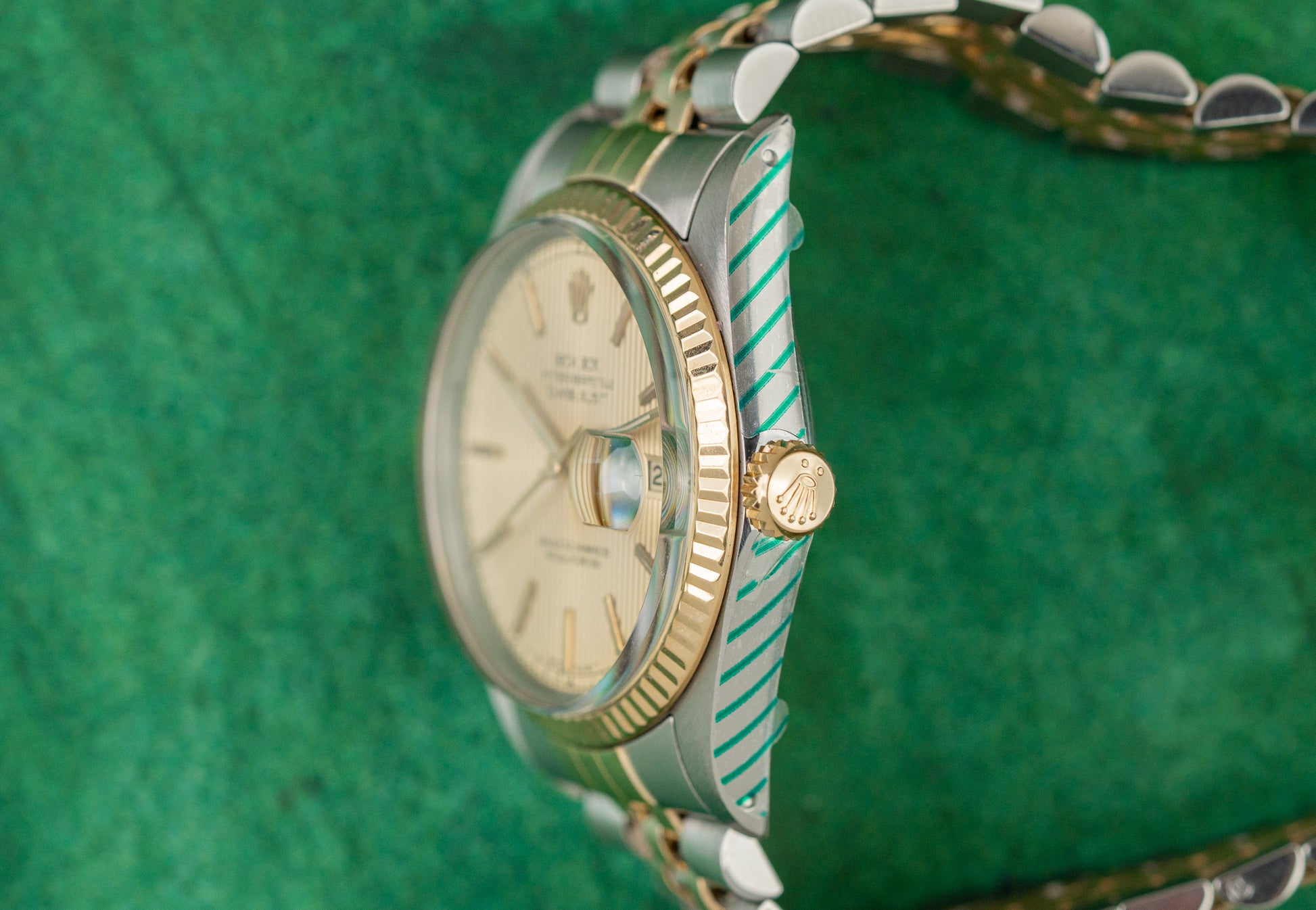 Rolex Datejust 36 Tapestry Dial 16013 dial close-up - Pre-Owned Sydney