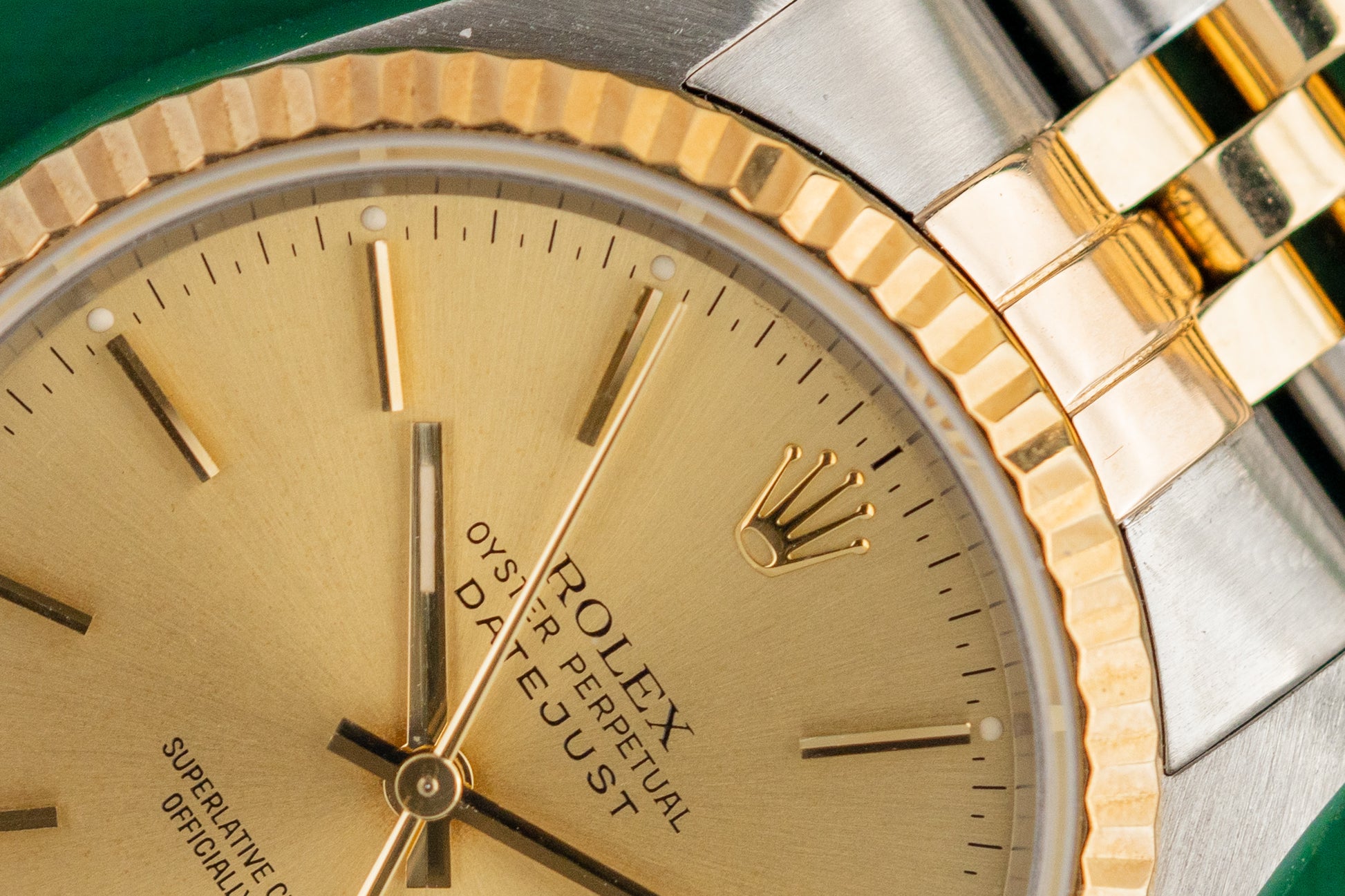 Rolex Datejust 36 Champagne Index Dial 16233 Two Tone 1990 Model