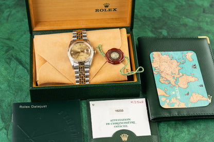 Rolex Datejust 36 16233 Champagne Diamond Dial Jubilee Two-Tone Yellow Gold Bracelet - Sydney