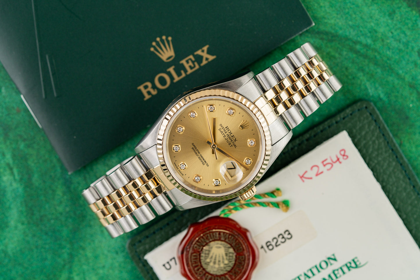 Rolex Datejust 36 16233 Champagne Diamond Dial - Sydney