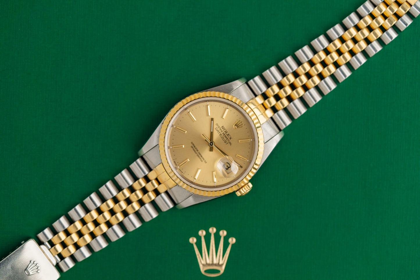 Rolex Datejust 36 Champagne Dial 16233 Two Tone 1991 Model