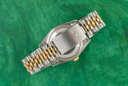 Rolex Datejust 36 Champagne Index Dial 16233 Two Tone Yellow Gold 1991 Model