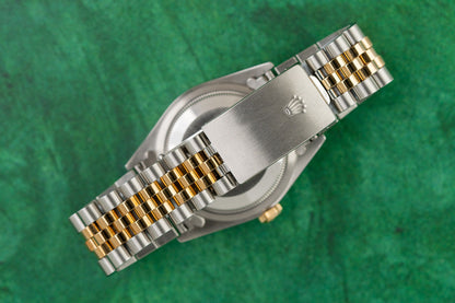 Rolex Datejust 36 Champagne Index Dial 16233 Two Tone Yellow Gold 1996 Model