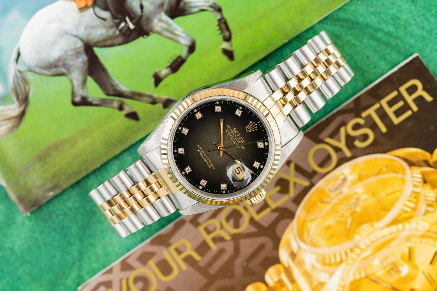 Rolex Datejust 36 16233 Black Vignette Diamond Dial - Sydney