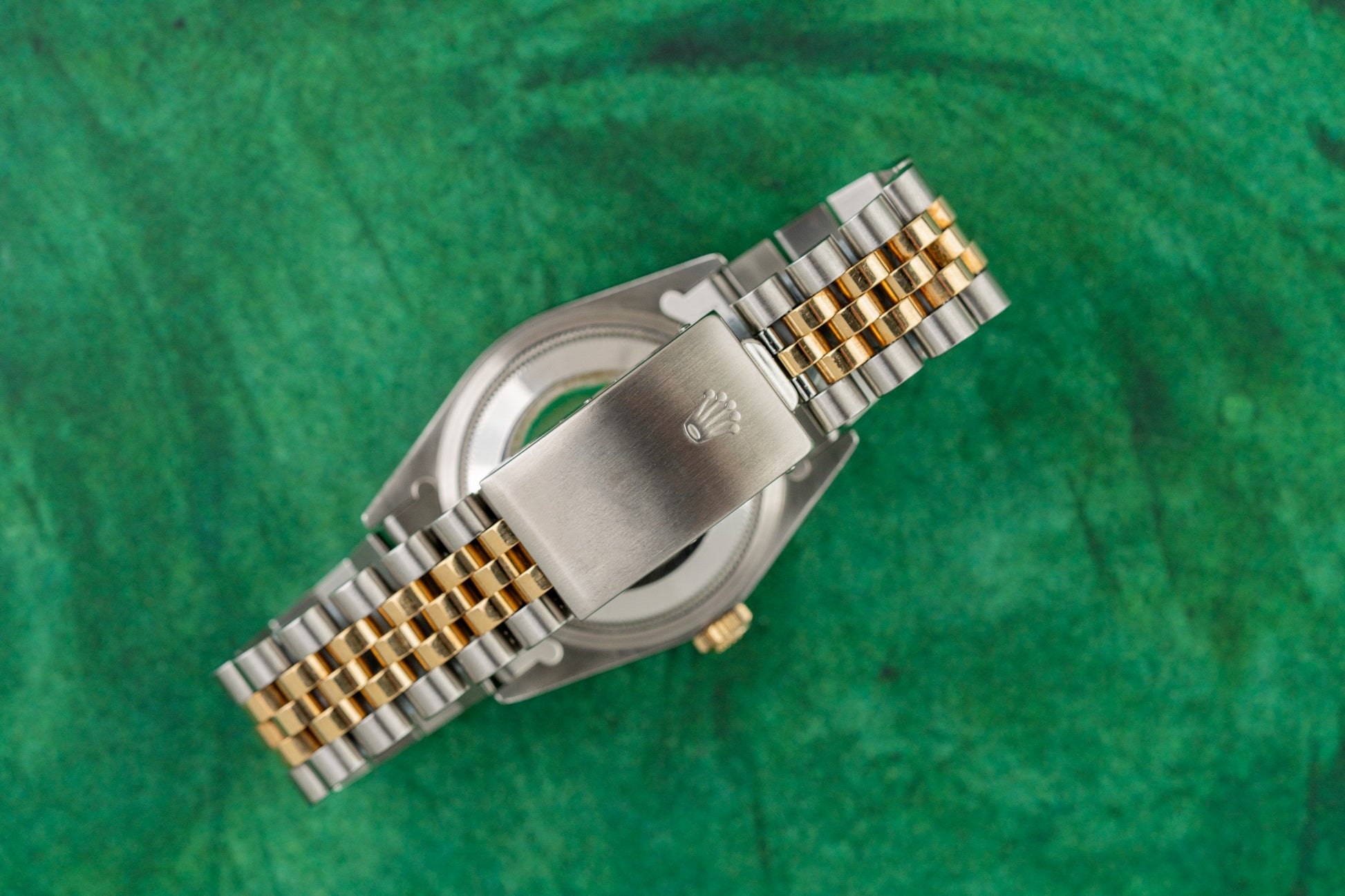 Rolex Datejust 36 Champagne Diamond Dial 16233 Two Tone Yellow Gold 1991 Model