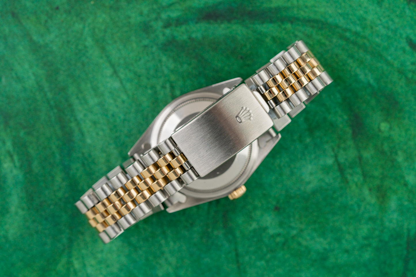 Rolex Datejust 36 Blue Diamond Vignette Dial 16233 Two Tone Yellow Gold 1991 Model