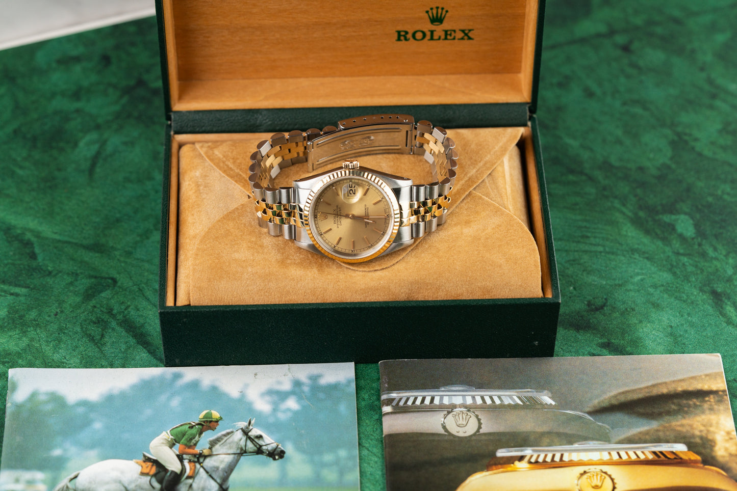 Rolex Datejust 36 Champagne Index Dial 16233 full set box and papers - The Watch Business