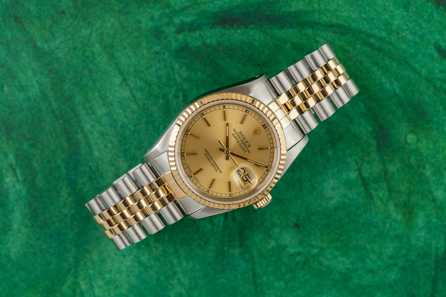 Rolex Datejust 36 Champagne Index Dial 16233 - The Watch Business Sydney
