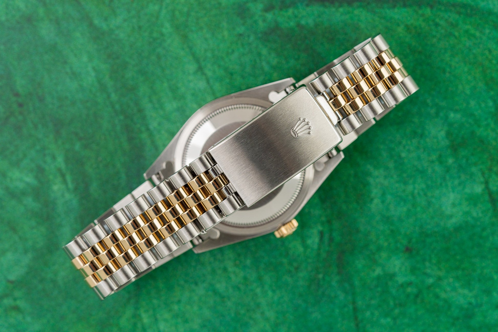 Rolex Datejust 36 Champagne Index Dial 16233 Two Tone Yellow Gold 2000 Model