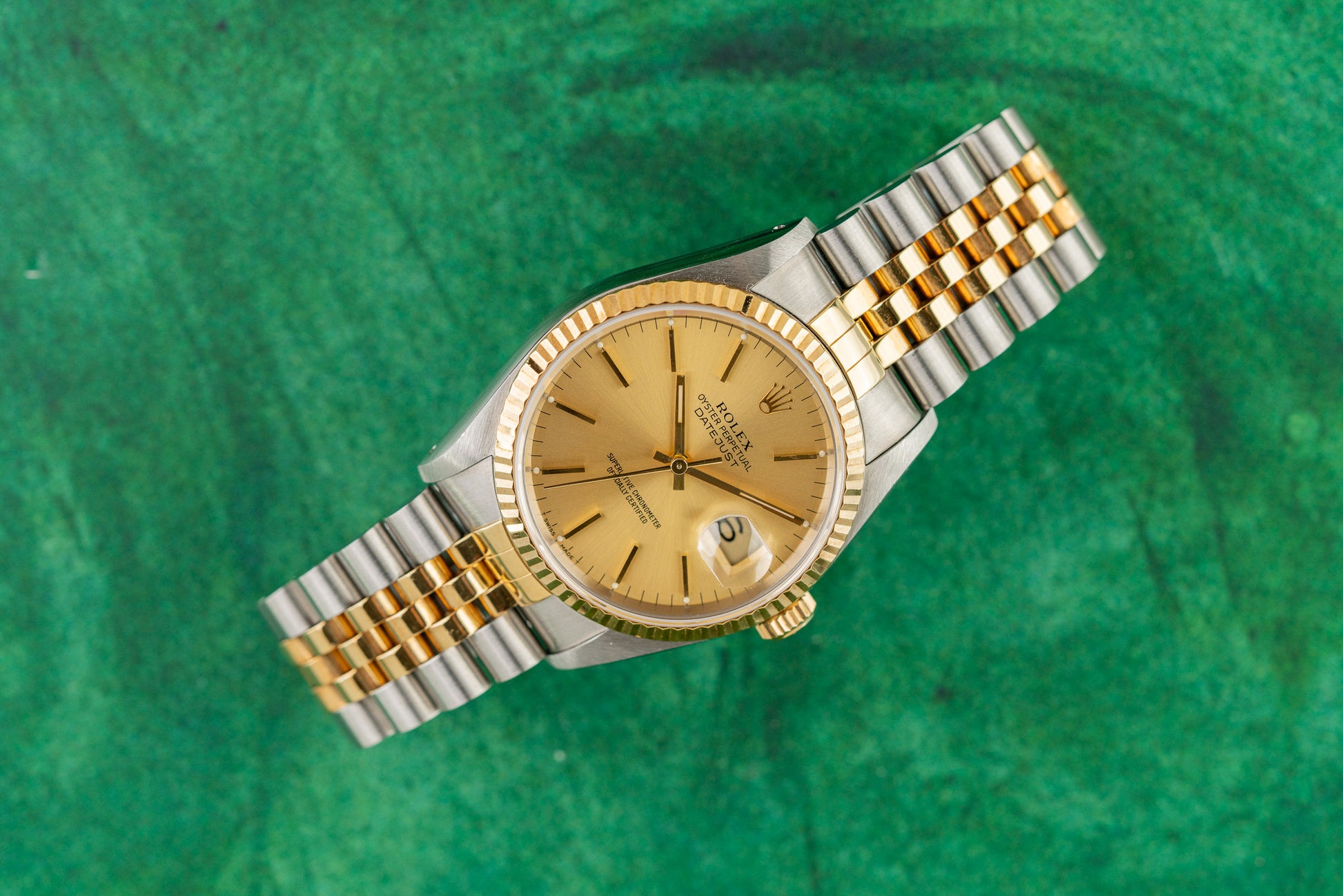 Rolex Datejust 36 16233 Two-Tone Yellow Gold 1991 - The Watch Business Sydney
