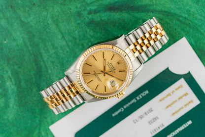 Rolex Datejust 36 16233 Champagne Index Dial - Sydney