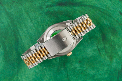 Rolex Datejust 36 16233 Champagne Tapestry American Psycho Dial - The Watch Business Sydney