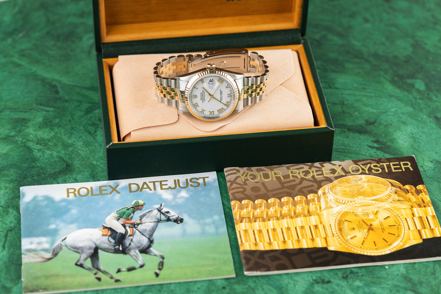 Rolex Datejust 36 16233 White Roman Dial Jubilee Two-Tone Yellow Gold Bracelet - Sydney