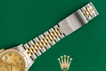 Rolex Datejust 36 16233 Champagne Roman Dial P serial 2000 Model