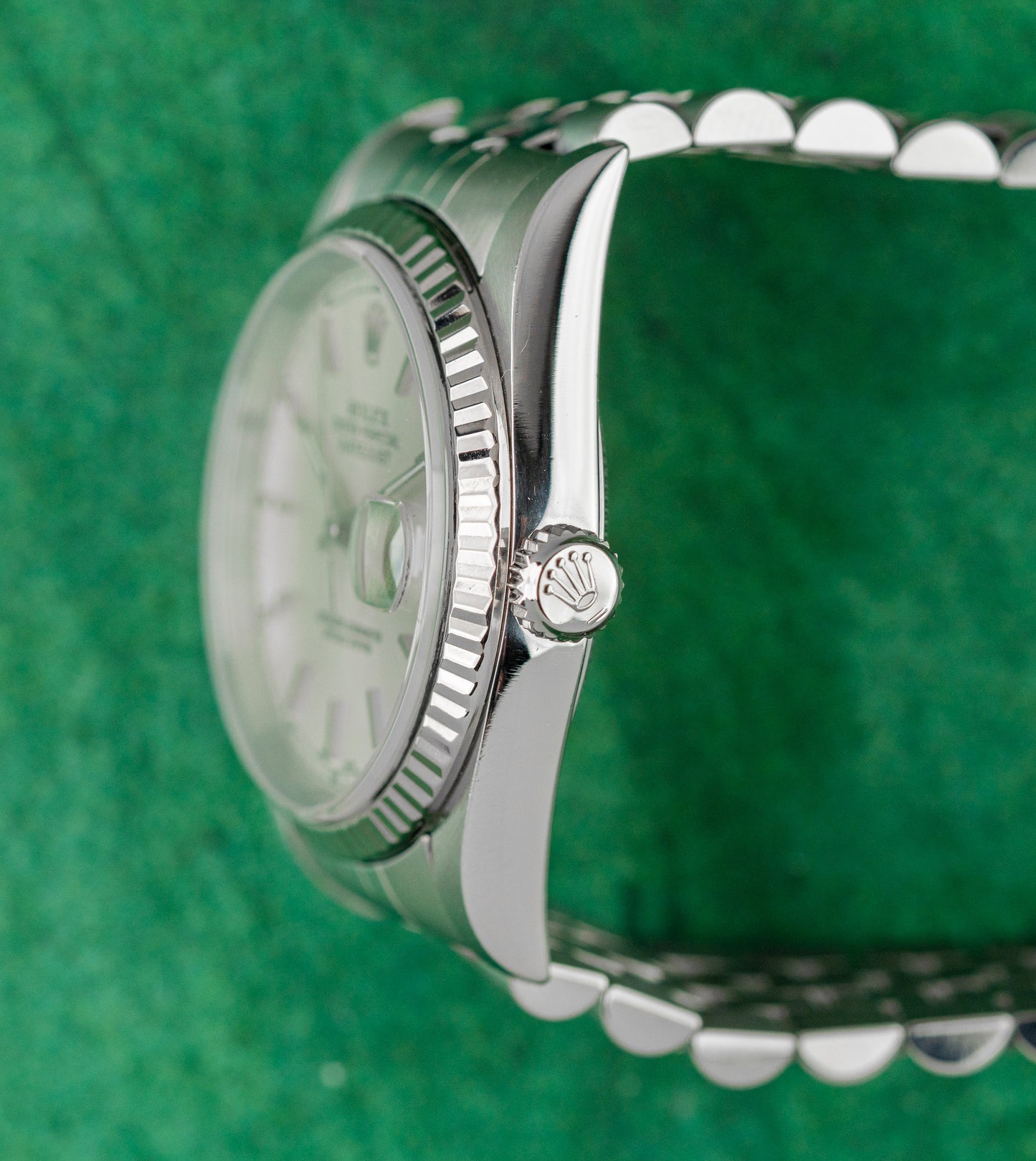Rolex Datejust 36 16234 Stainless Steel Case White Gold Fluted Bezel - The Watch Business Sydney CBD