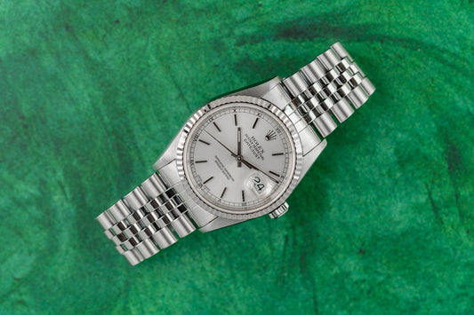 Rolex Datejust 36 Silver Dial 16234 Stainless Steel K Serial 2001 Model