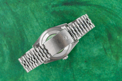 Rolex Datejust 36 16234 Salmon Roman Dial White Gold Fluted Bezel Case - The Watch Business Sydney CBD