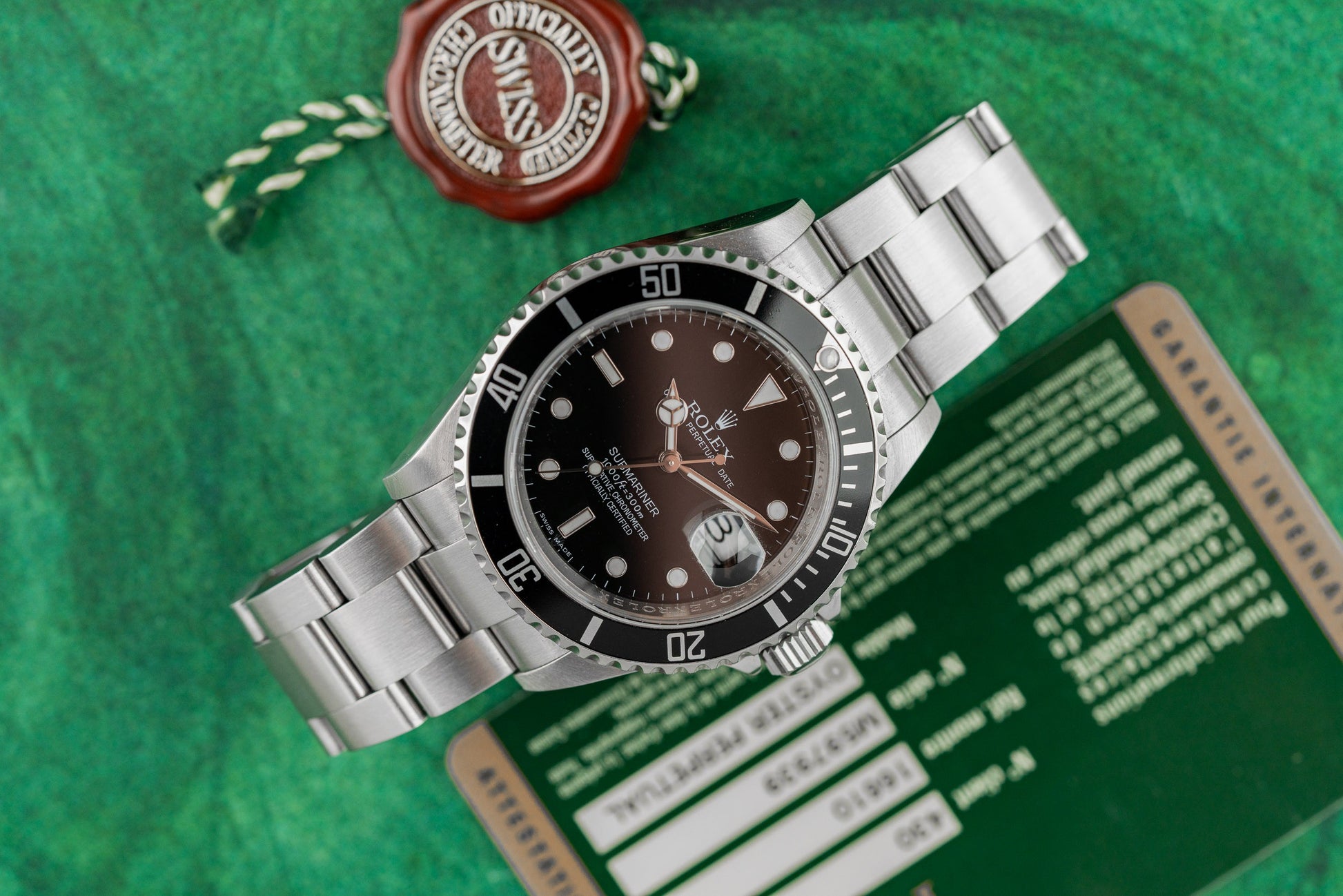 Rolex Submariner Date 16610 Black Dial Aluminium Bezel - The Watch Business Sydney
