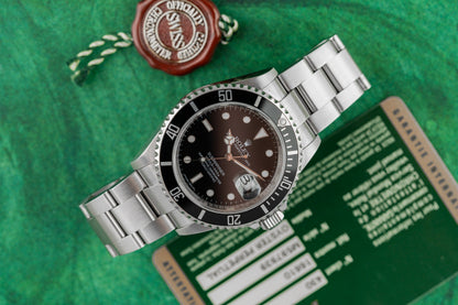 Rolex Submariner Date 16610 Black Dial Aluminium Bezel - The Watch Business Sydney
