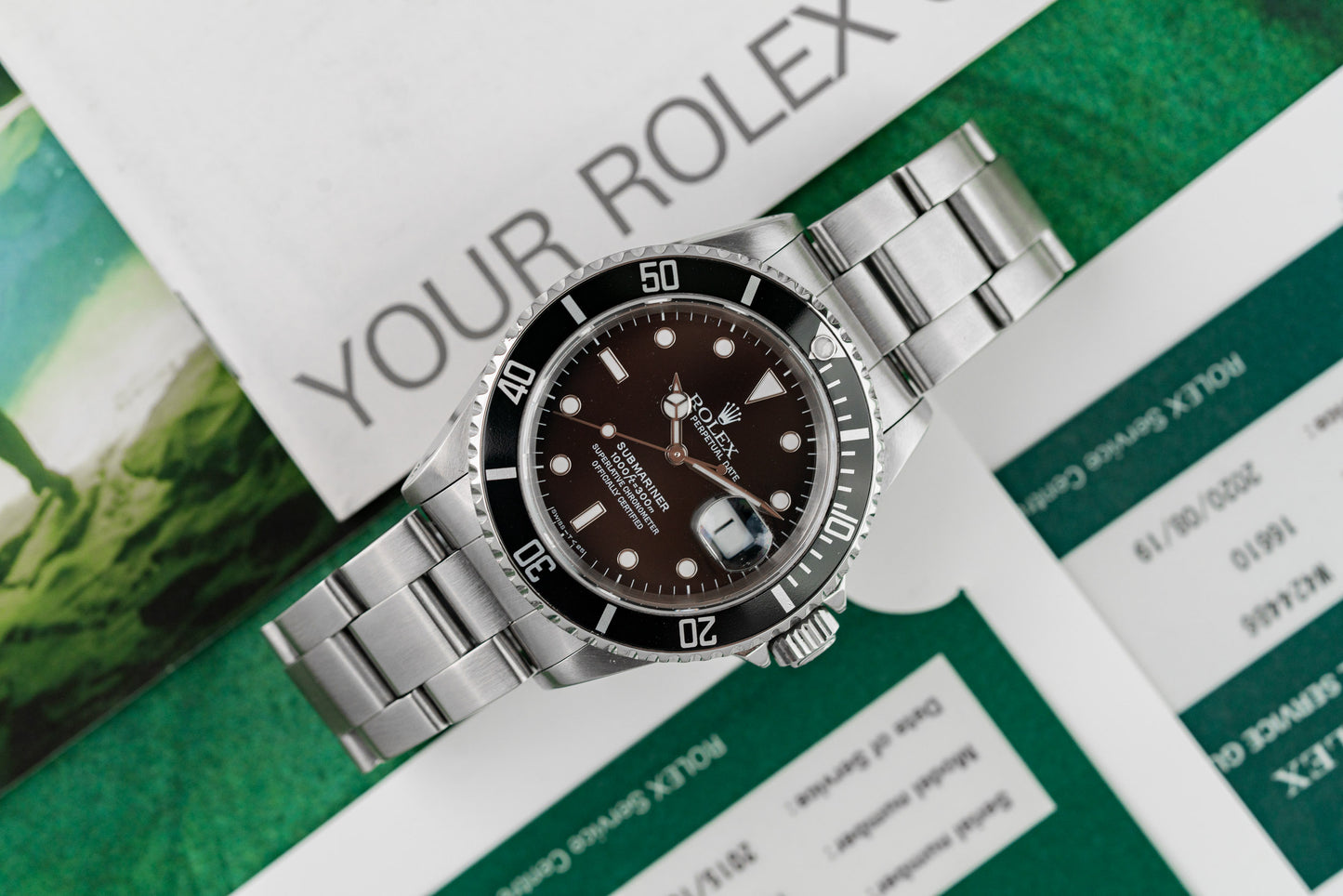 Rolex Submariner Date 16610 Stainless Steel W Serial 1995 Model