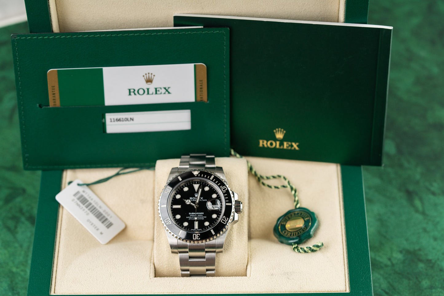 Rolex Submariner Date 116610LN - Black dial, stainless steel, 2020 model. One of the last of its generation. Full set with box & papers. Shop iconic dive watches in Sydney.