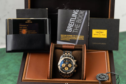 Breitling Chronomat 44 Two Tone Yellow Gold CB011053/B968 Factory Diamond Bezel