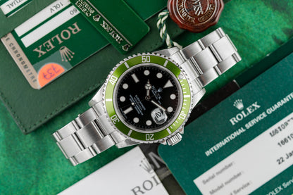 Rolex Submariner "Kermit" 16610LV Stainless Steel 2008 Model
