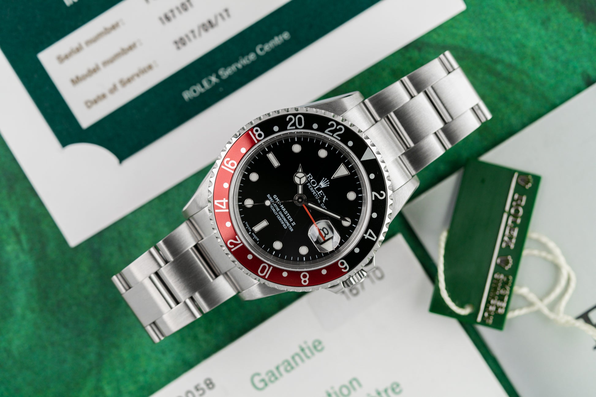 Rolex GMT-Master II 'Coke' 16710 Stainless Steel Black Dial 2003 Model 
