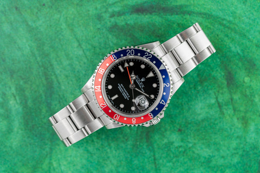 Rolex GMT Master II 'Pepsi' Bezel 16710 Stainless Steel 2005 Model