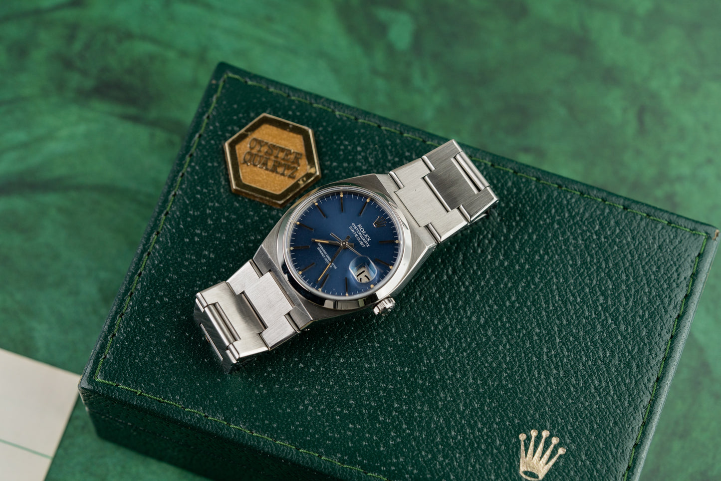 Rolex Datejust Oysterquartz 17000 Blue Dial Stainless Steel 1980 Model