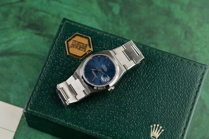 Rolex Datejust Oysterquartz 17000 Blue Dial Stainless Steel 1980 Model