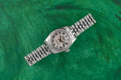 Rolex Lady-Datejust 26 Mother Of Pearl Dial 179174 Stainless Steel 2005 Model
