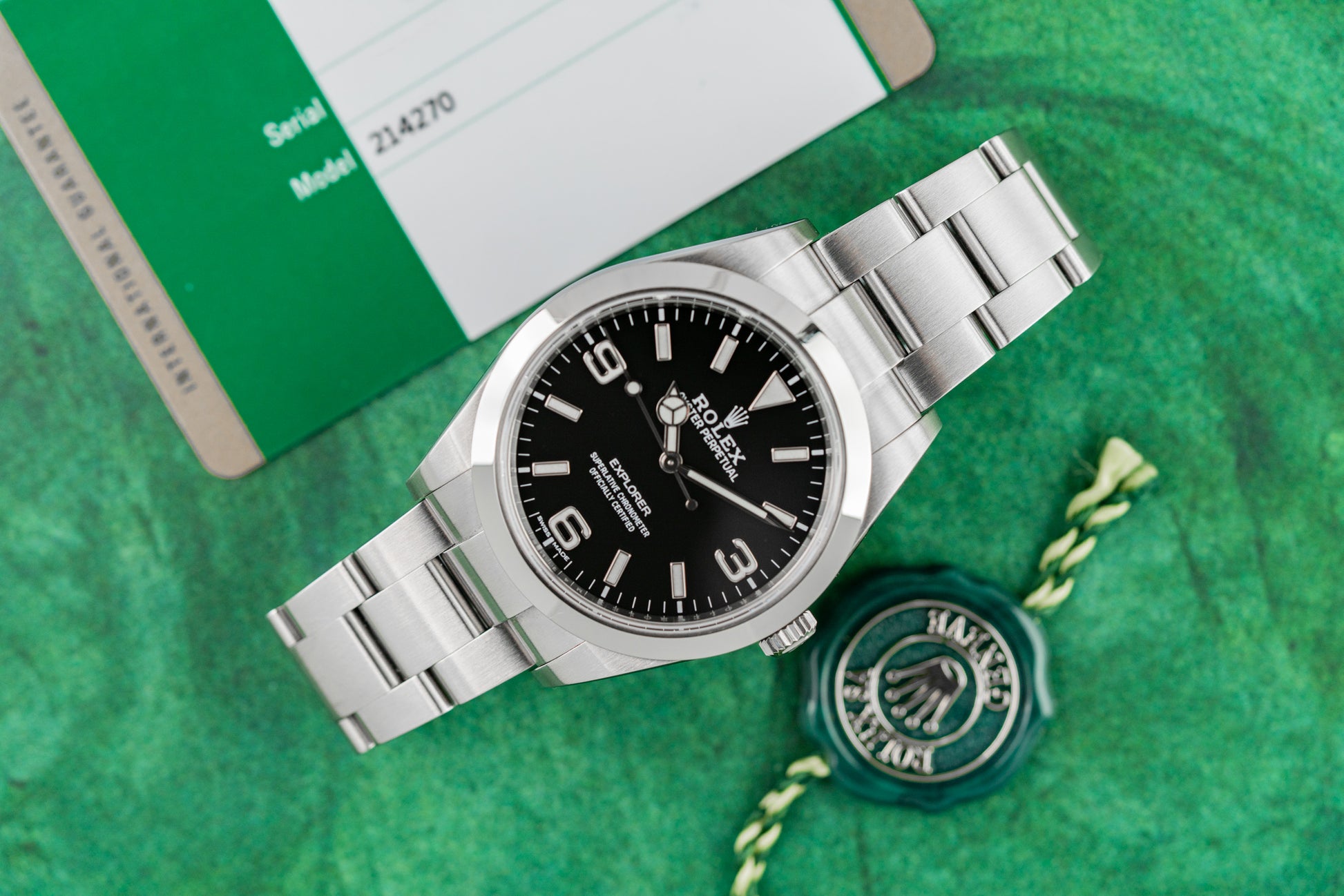 Rolex Explorer 214270 Black dial 39mm Stainless Steel 2019 Model