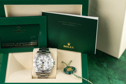 Rolex Explorer II White Polar Dial Stainless Steel 2023 Model