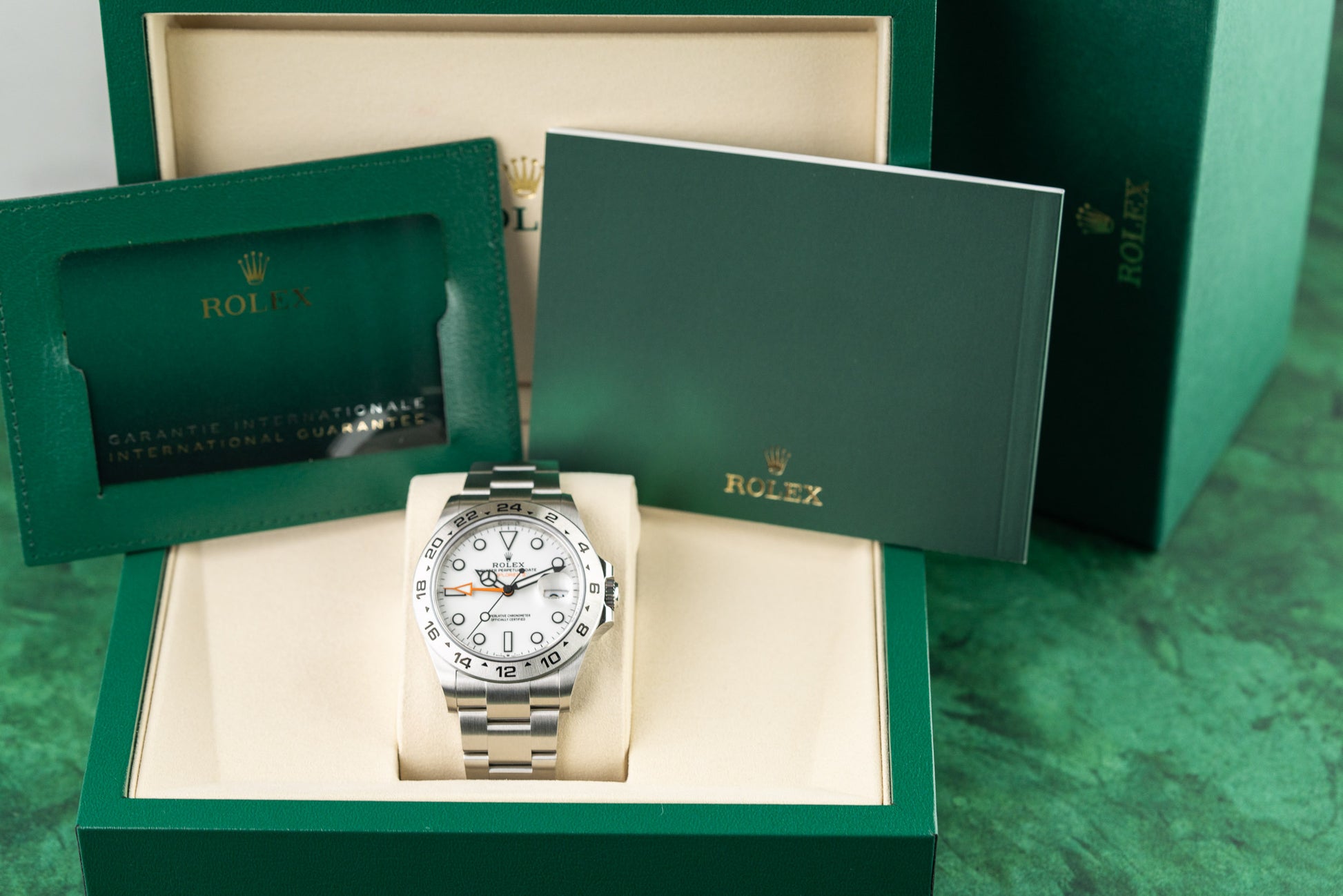 Rolex Explorer II 226570 White Polar Dial Stainless Steel 2026 - The Watch Business Sydney