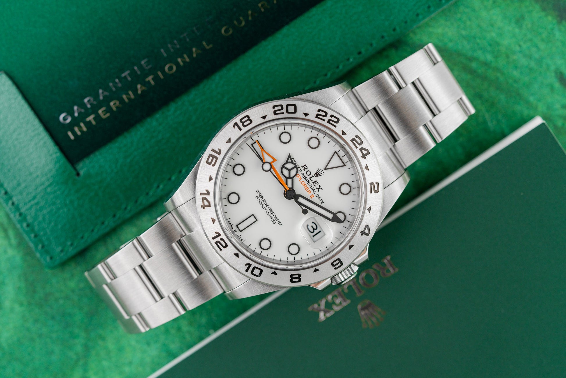 Rolex Explorer II 226570 Stainless Steel 24-Hour Bezel - The Watch Business Sydney CBD