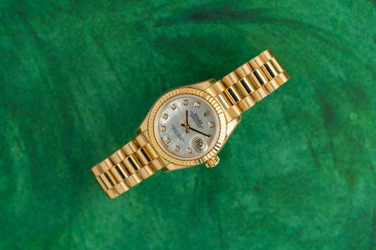 Rolex Lady-Datejust 28 Mother Of Pearl Diamond Dial 279178 Yellow Gold 2023 Model