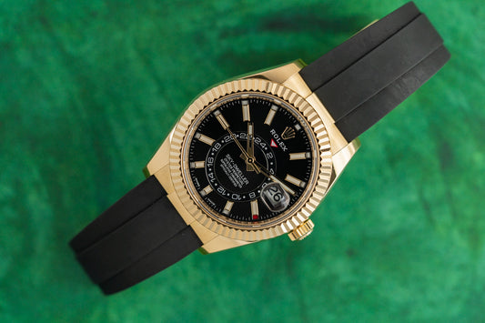 Rolex Sky-Dweller 326238 Yellow Gold Black Dial Oysterflex 2021 Model