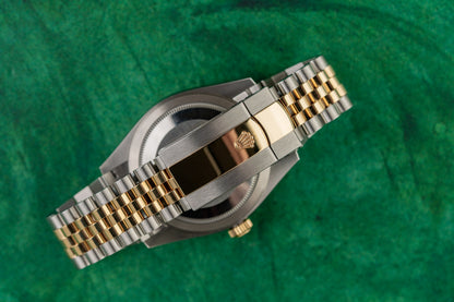 Rolex Sky-Dweller Champagne Dial 326933 case and crown - The Watch Business
