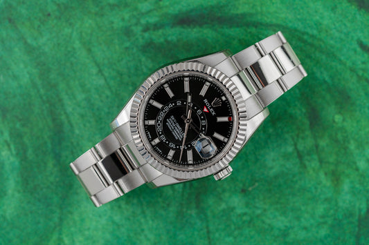 Rolex Sky-Dweller 326934 Black Dial Stainless Steel Watch & Box Only