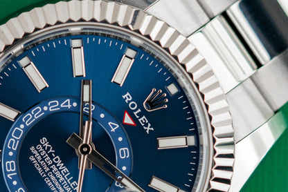 Rolex Sky-Dweller 326934 Blue Dial Stainless Steel 2018 Model FULL SET