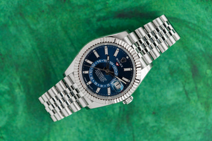 Rolex Sky-Dweller 336934 Blue Dial Stainless Steel Jubilee Bracelet 2024 Model