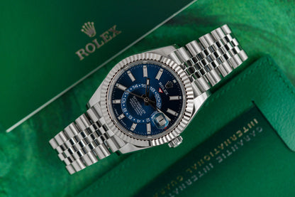 Rolex Sky-Dweller 336934 Blue Dial Stainless Steel Jubilee Bracelet 2024 Model