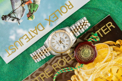 Rolex Lady-Datejust 26 69173 Two-Tone Yellow Gold Case - The Watch Business Sydney CBD